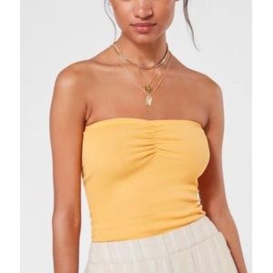 Yellow Urban Outfitters Tube Top